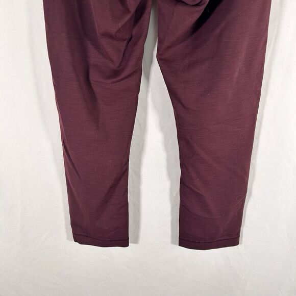 Lululemon Leggings Women's 4 Red Ankle Pull On Mid Rise Drawstring 21" Inseam - Picture 6 of 9